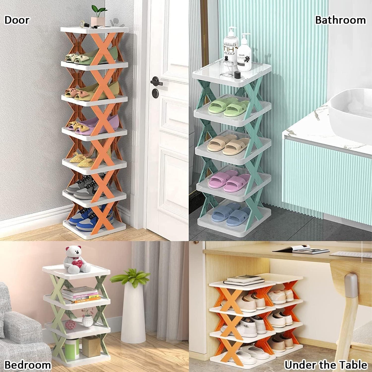 Smart Foldable Shoes Shelf 5 Tier Shoe Rack